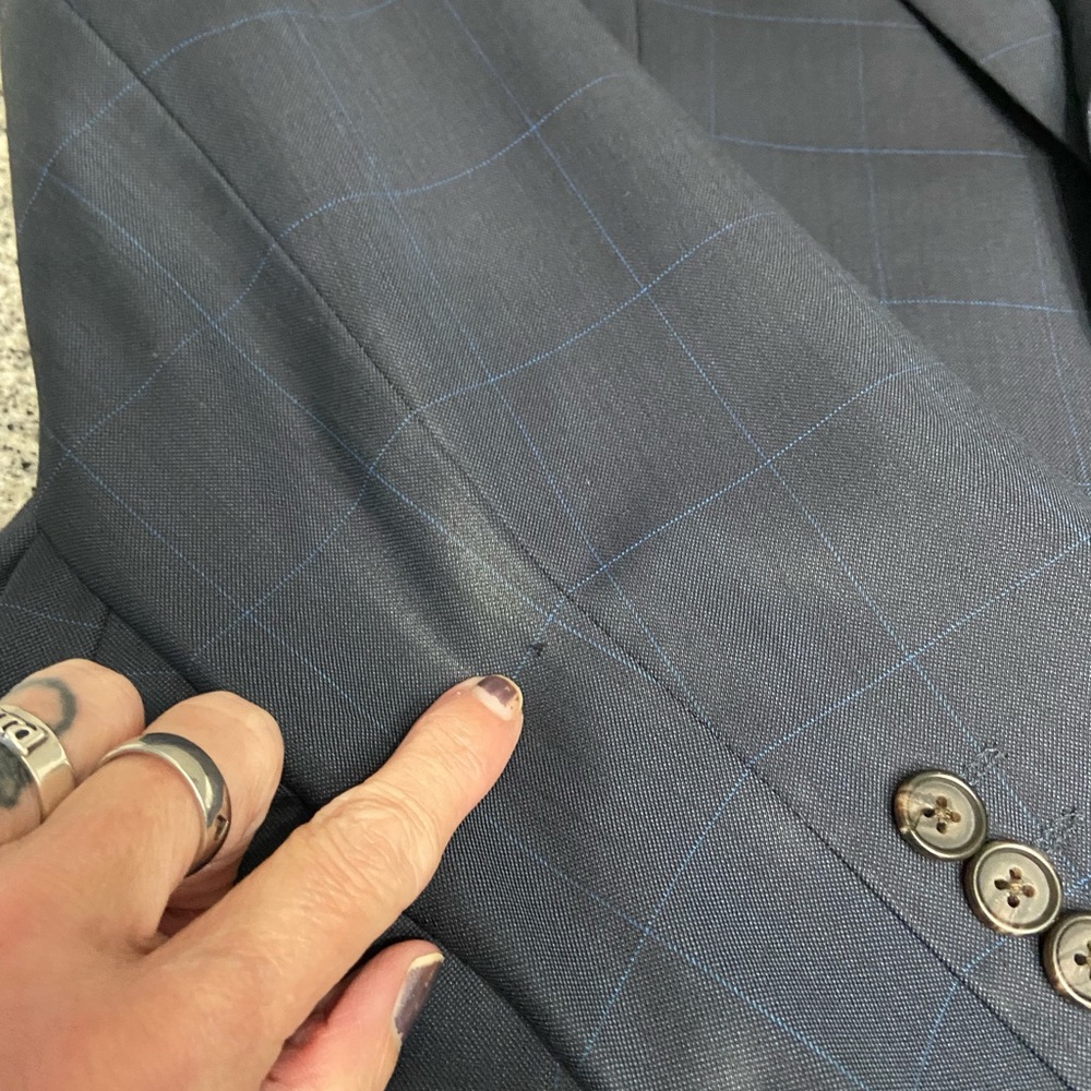 RALPH RALPH LAUREN 100% Wool Mens Navy 2 Button Blazer/Sportcoat 40R Career - Picture 17 of 17